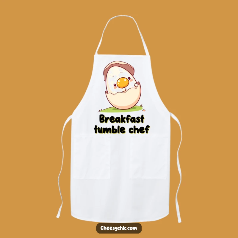 Funny Rolling Egg Apron - Kitchen Adventure Companion