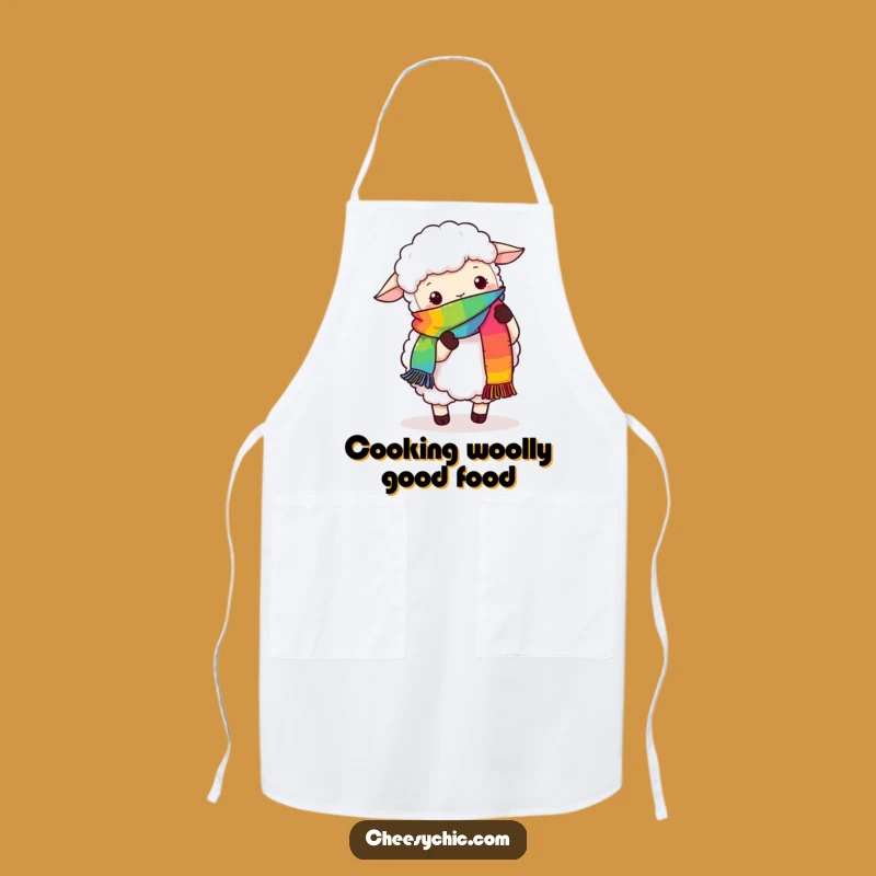 Funny Sheep Knitting Apron - Humorous Kitchen Wear, Perfect Funny Gift for Bakers & Crafters