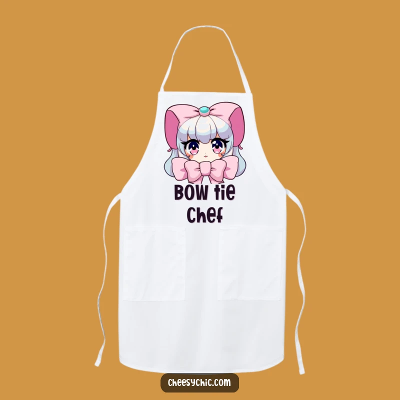 Funny Peeking Bow Apron: Kitchen Surprise Fun, Gift for Bakers