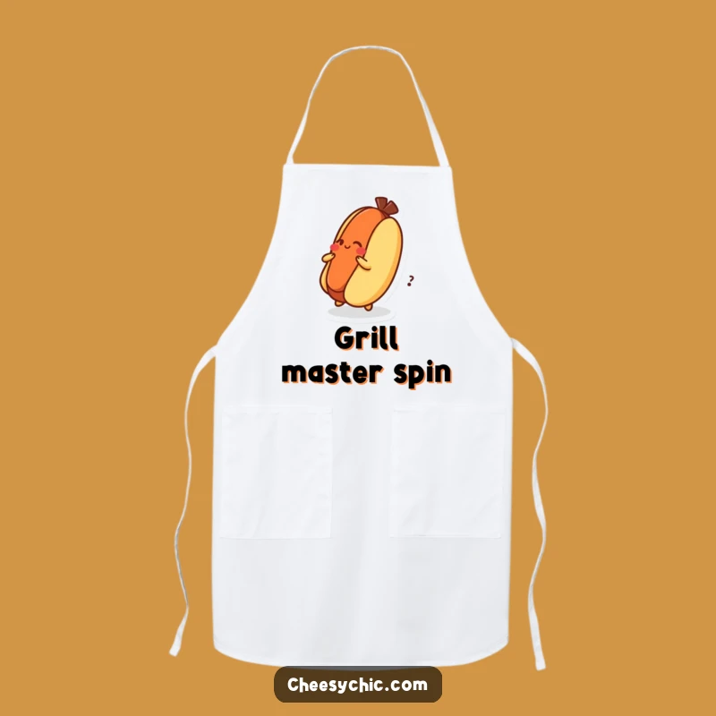 Funny Dizzy Hot Dog Apron: Kitchen Fun for Grill Masters