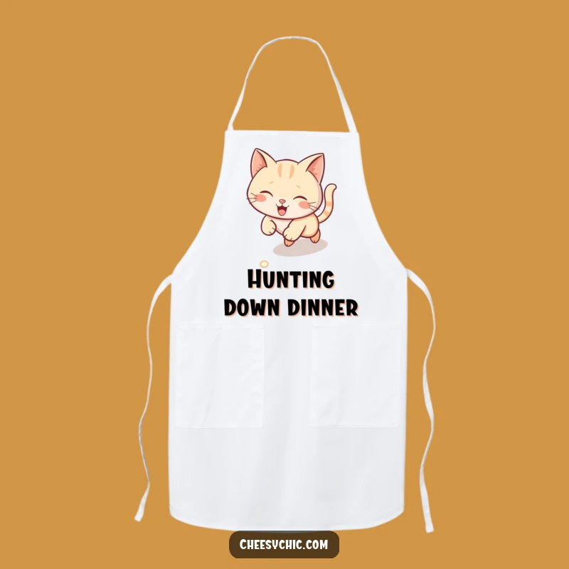 Funny Laser Cat Apron - Cook Up Some Fun with This Hilarious Kitchen Essential