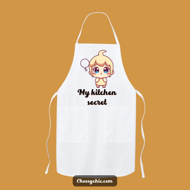 Funny Surprised Character Apron - Cook Up a Hilarious Reaction in the Kitchen!