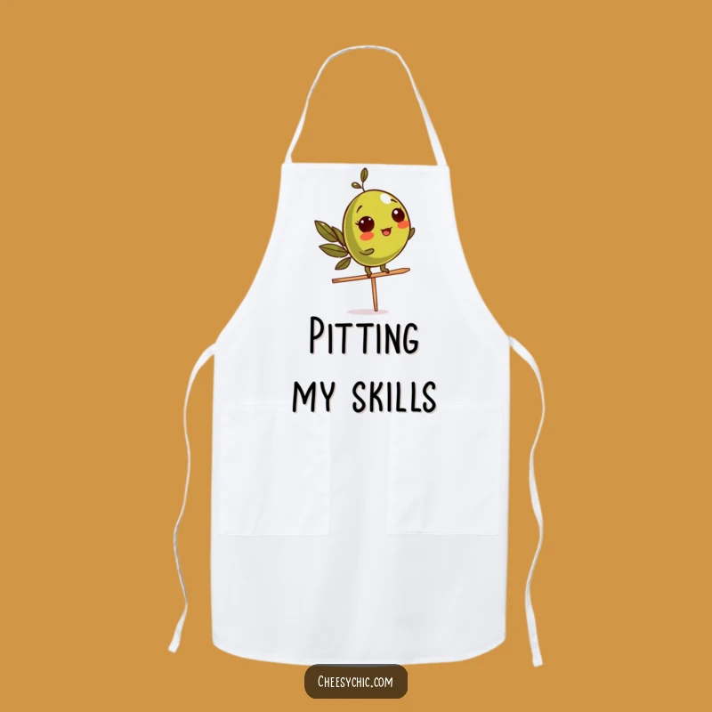 Funny Olive Balance Apron: Kitchen Wits for the Chef