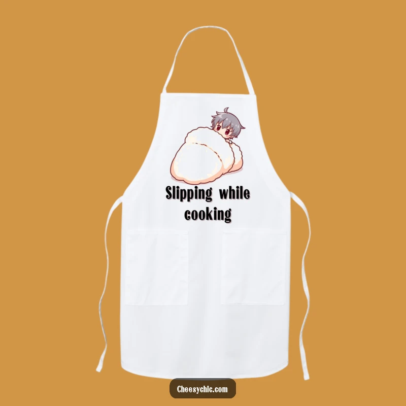 Funny Tripping Character Apron: Comedic Kitchen Stumble Gift