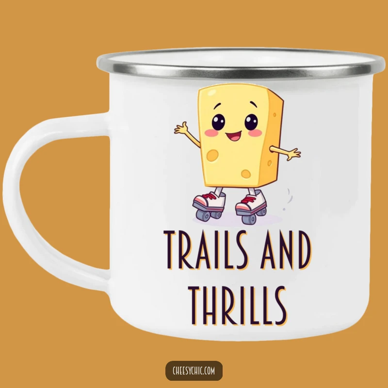 Funny Cheese Skater Camping Mug: Fuel Your Adventures With Laughs