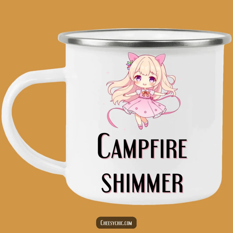 Funny Sparkle Twirler Camping Mug: Adventure & Dazzle for the Outdoors