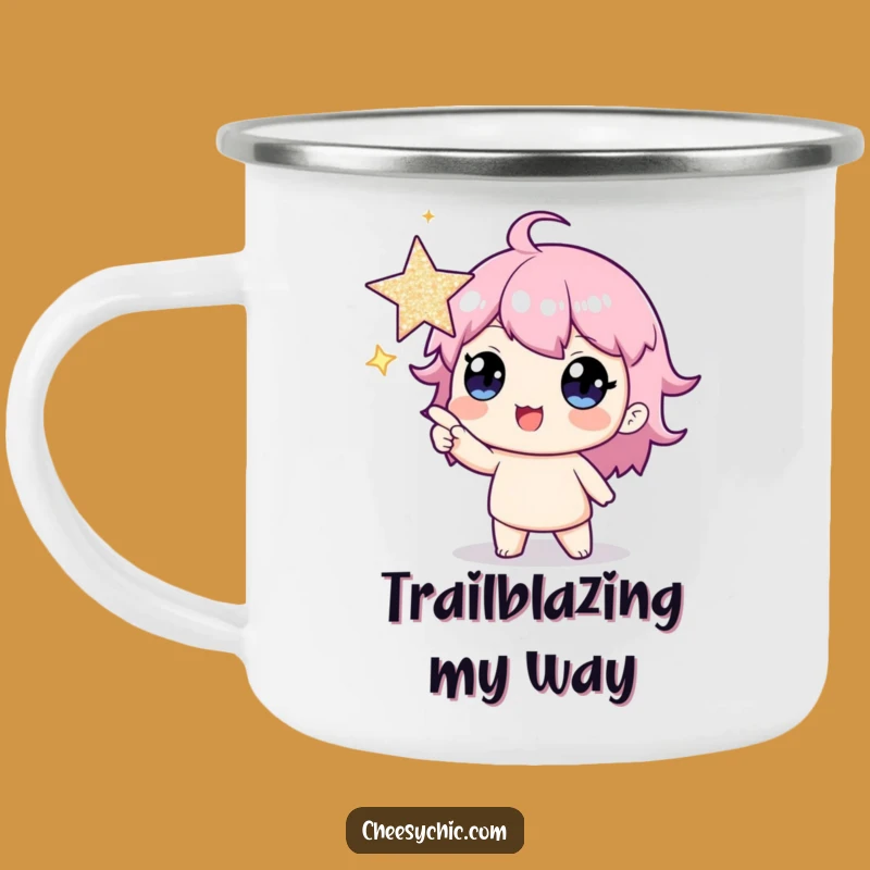 Funny Star Pointer Camping Mug: Adventure & Humor for Outdoorsy Souls