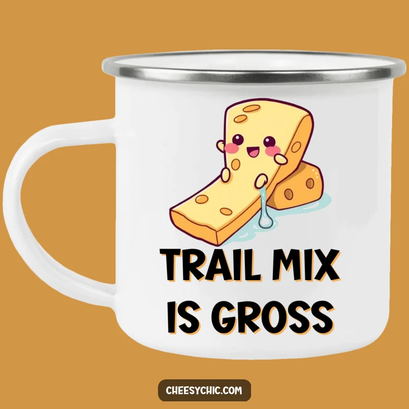 Funny Cheese Waterslide Camping Mug: Adventure with Humor