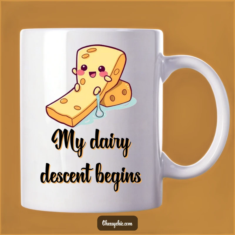 Funny Cheese Waterslide Mug: Hilarious Foodie Gift for Cheese Lovers