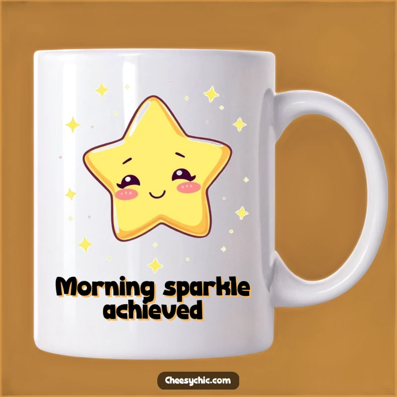 Funny Giggling Star Mug - Sprinkle Joy with Sparkling Celestial Humor