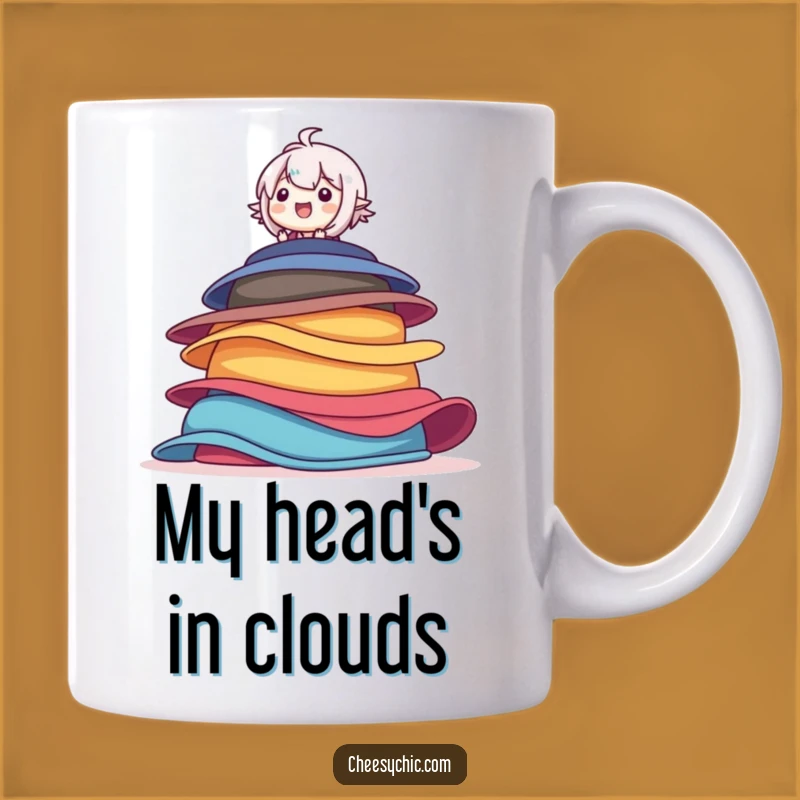 Funny Hat Balancer Mug: Colorful Stack, Perfect Humorous Gift