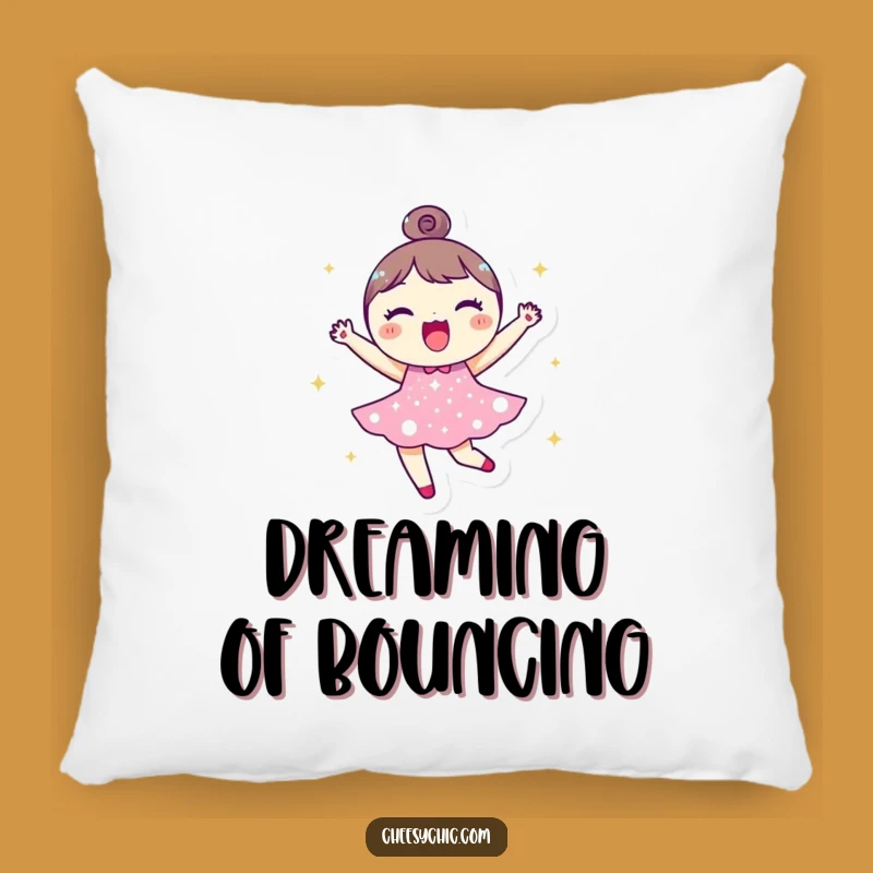 Funny Sparkle Dress Character Pillow - Cozy Joyful Cushion for Happy Homes