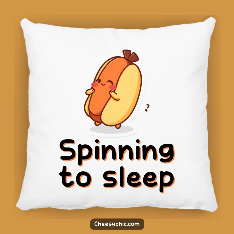Funny Dizzy Hot Dog Pillow: Cozy Fun for Your Space