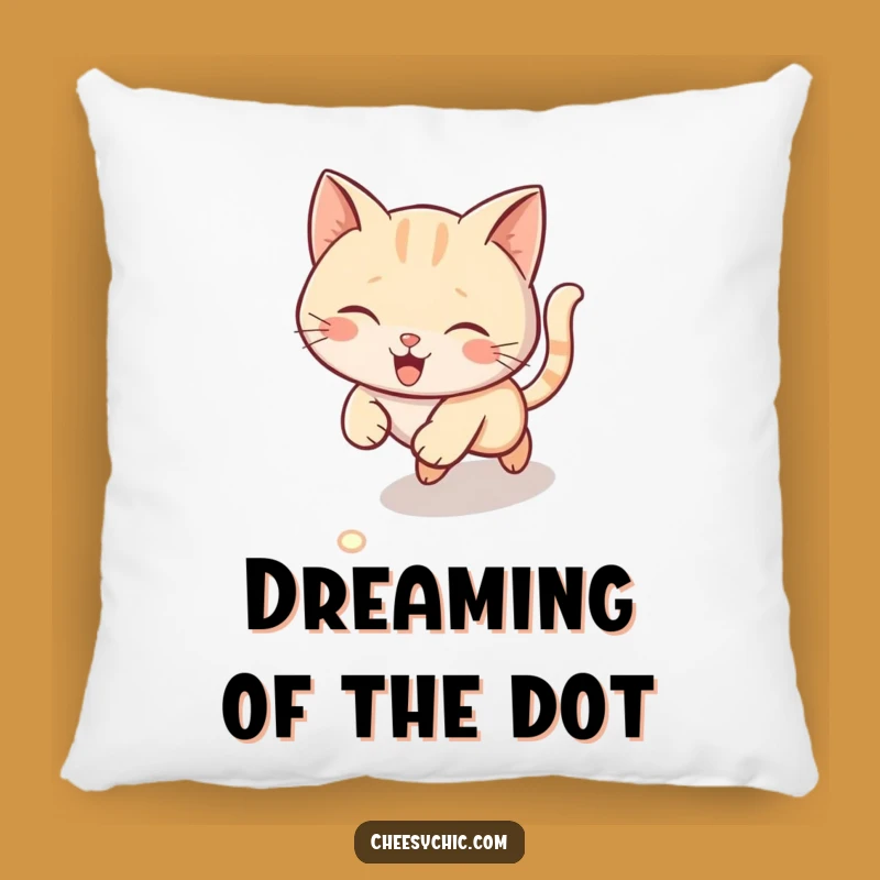 Funny Laser Cat Pillow - Cozy Cushion for the Thrill of the Chase
