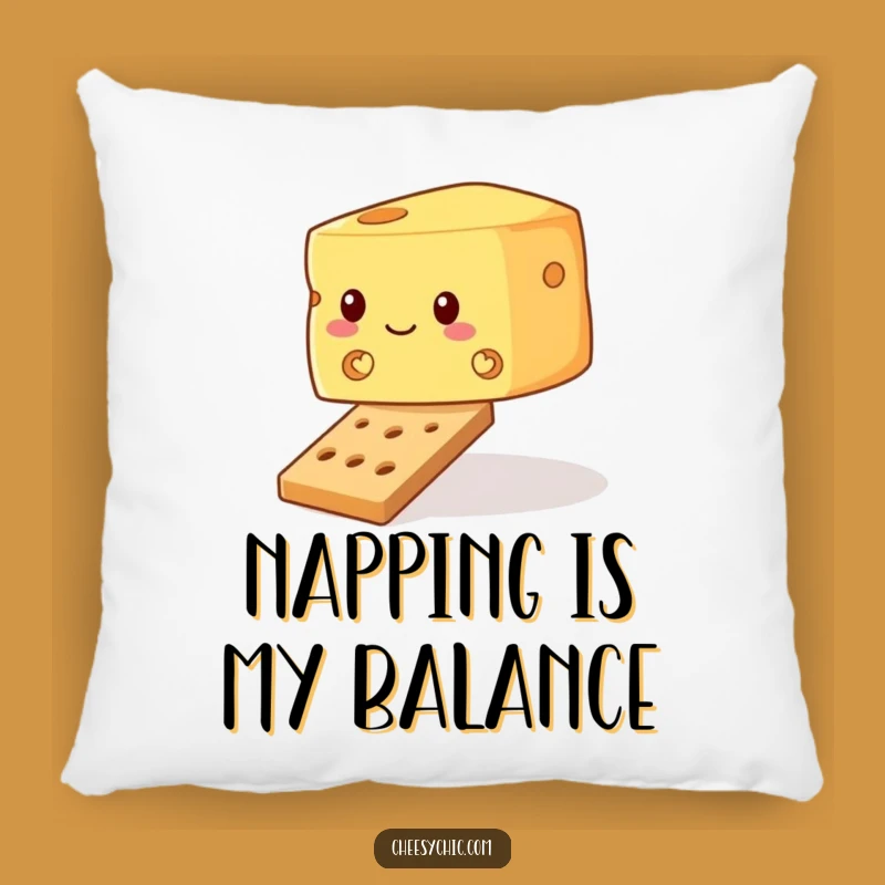 Funny Wobbly Cheese Pillow - Cracker Balance Cushion, Hilarious Home Decor Funny Gift