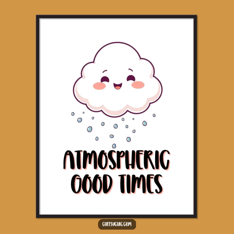 Funny Cloud Juggling Digital Art - Instant Cheer and Playfulness for Your Space