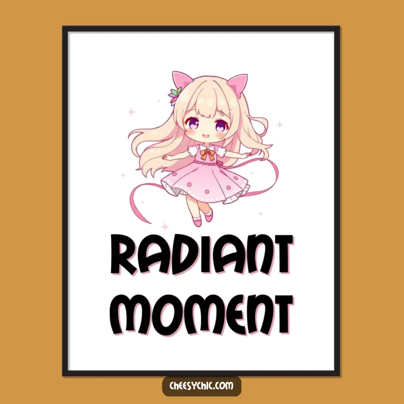 Funny Sparkle Twirler Digital Print: Instant Dazzling Wall Art