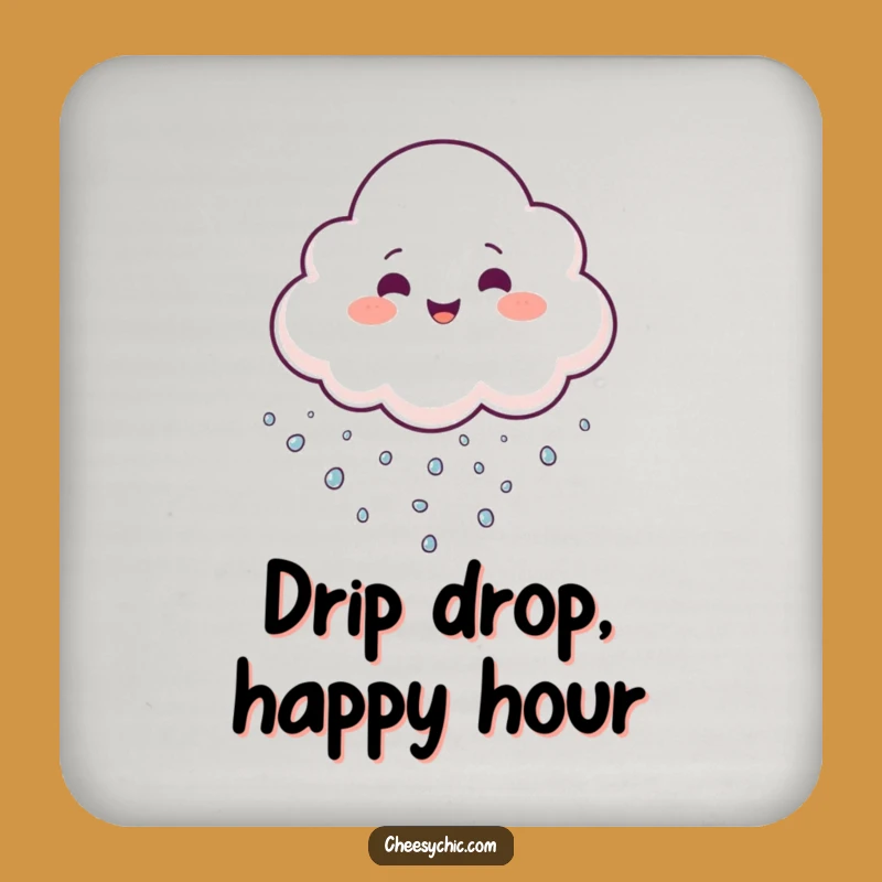 Funny Cloud Juggling Coaster - Protect Surfaces with Cheerful Sparkle