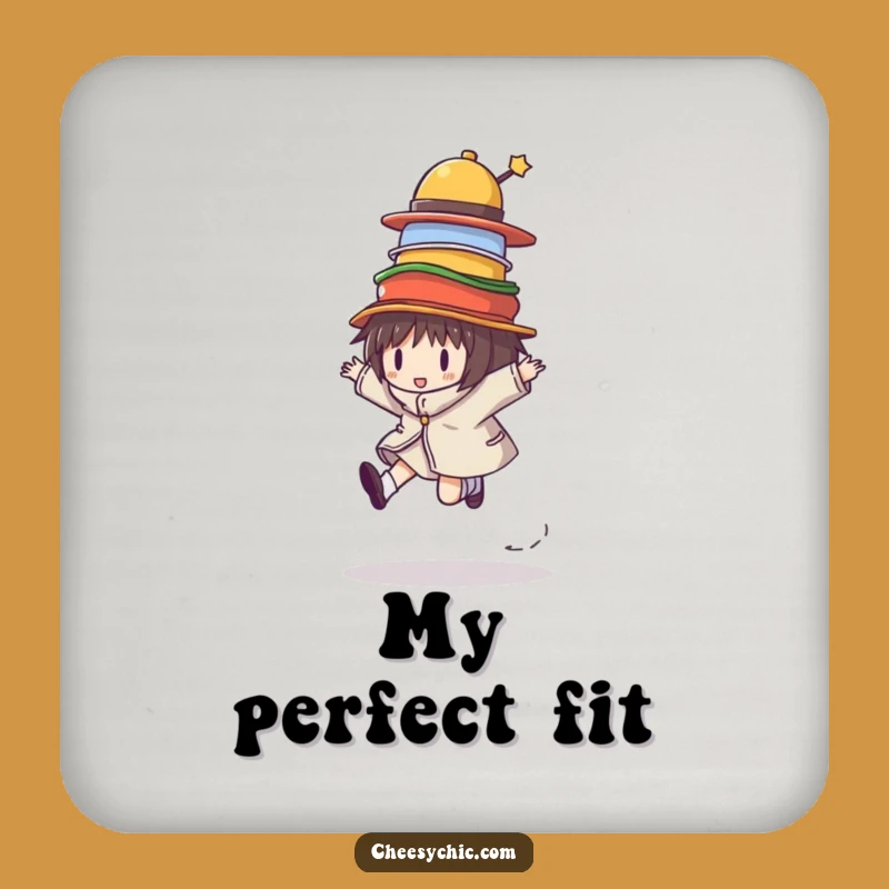 Funny Hat Skipper Coaster: Protect Surfaces with Whimsical Charm