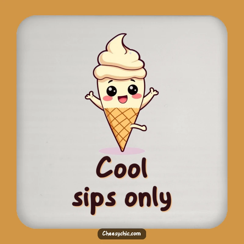 Funny Ice Cream Cartwheel Coaster, a Hilarious Protection for Your Surfaces