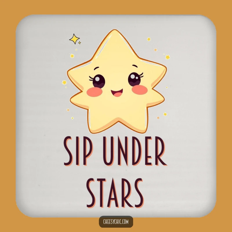 Funny Star Glitter Coaster, a Hilarious Protection for Your Surfaces