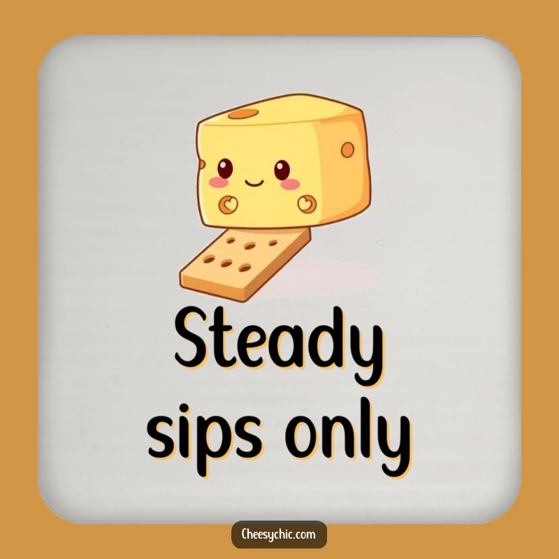 Funny Wobbly Cheese Coaster - Cracker Balance Protector, Perfect Funny Gift for Tables