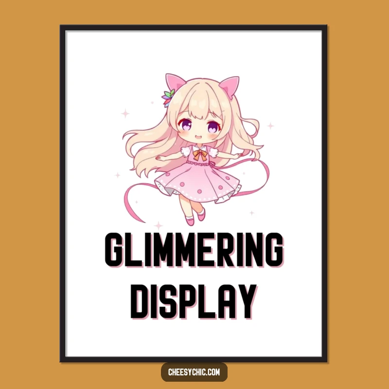 Funny Sparkle Twirler Poster: Dazzling Wall Art with Humorous Charm