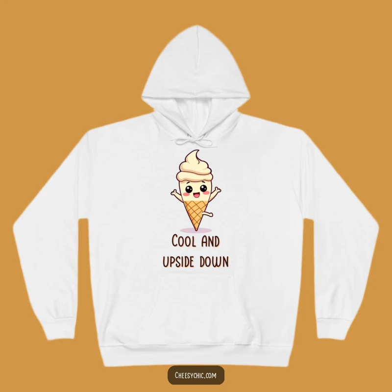 Cozy Funny Ice Cream Cartwheel Hoodie, Your Warm and Hilarious Wear