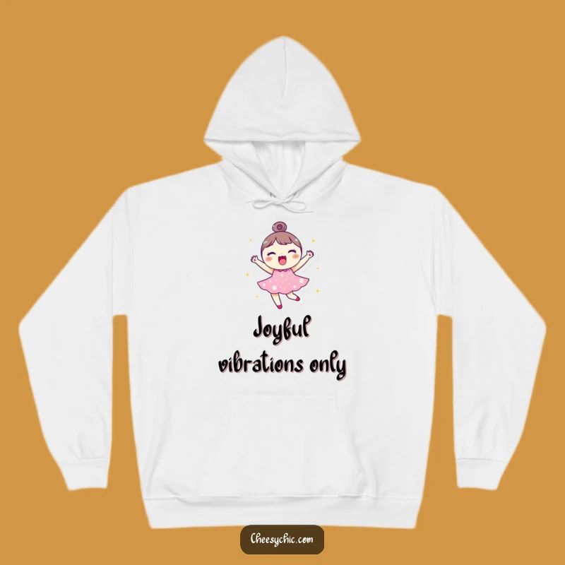 Cozy Funny Sparkle Dress Character Hoodie - Warm Happy Bounce Gift Idea