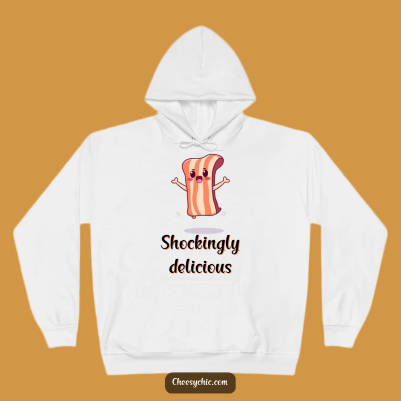 Funny Surprised Bacon Hoodie: Cozy Up With Sizzling Shock