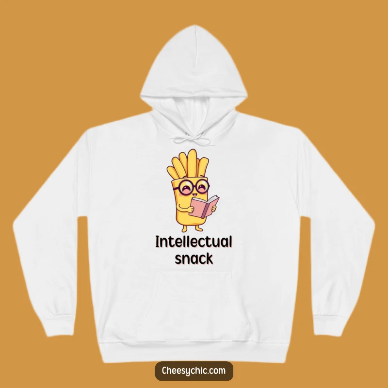Funny French Fry Monocle Hoodie: Get Cozy with This Hilarious Intellectual Potato Gift