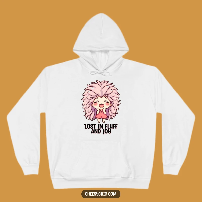 Cozy Funny Giggling Wig Character Hoodie: Embrace Hilarious Comfort and Joy