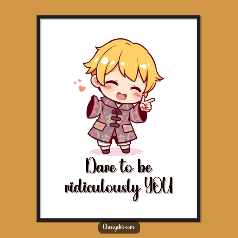 Free Printable Wall Art: Bold Outfit, Funny Character, Statement Decor