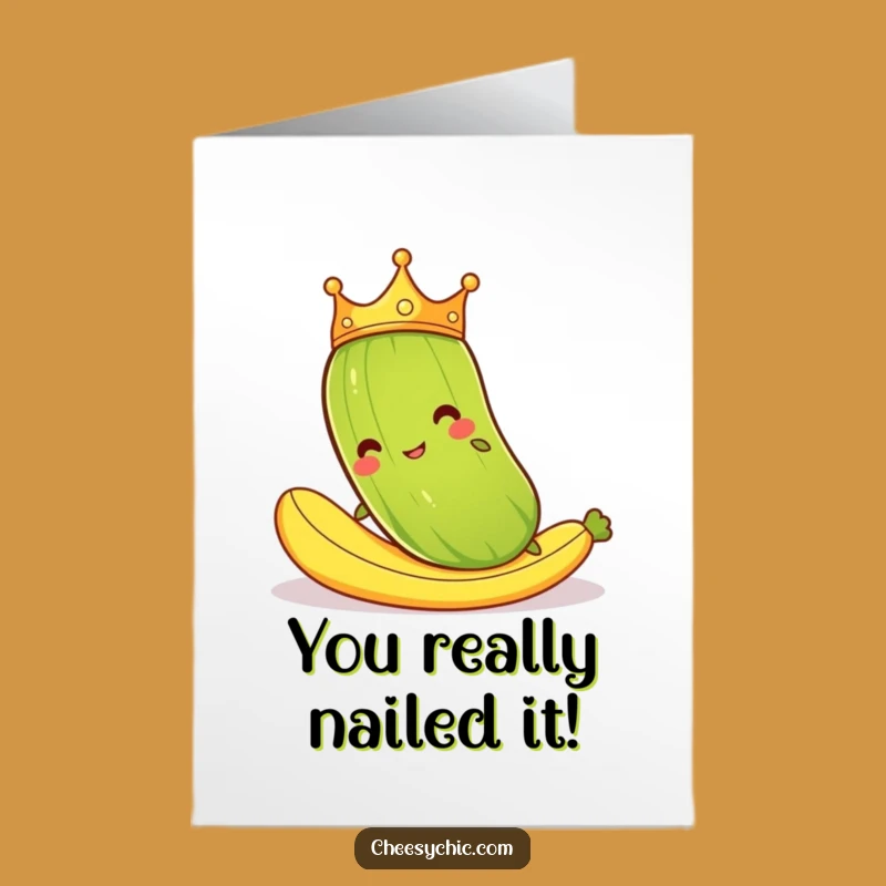 Free Printable Pickle Congratulations Card: Funny Slipping Pickle for Any Occasion - DIY Gift