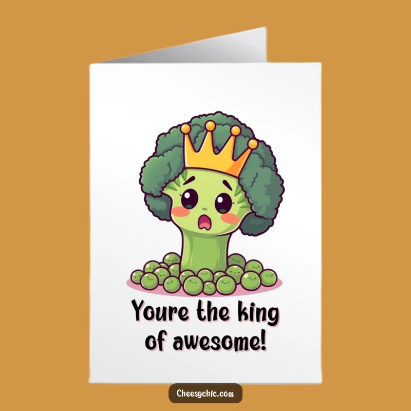 Regal Free Printable Congrats Card: Broccoli King LOL Downloadable Gift