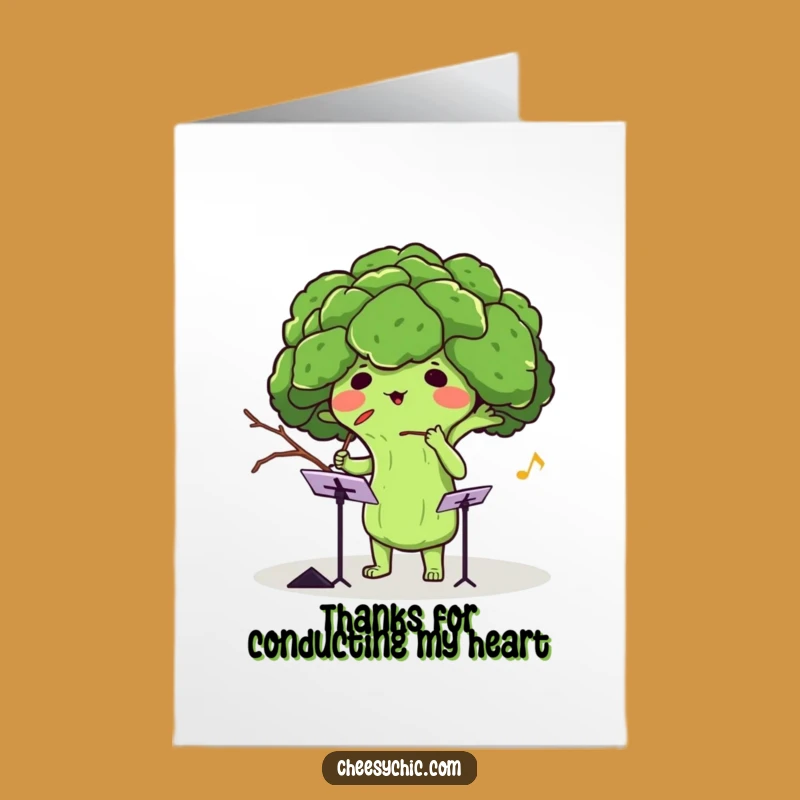 Free Printable Funny Broccoli Thank You Card - Conducting Gratitude Downloadable