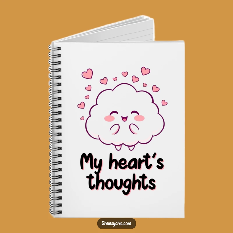 Funny Cloud Heart Notebook, a Hilarious Journal for Your Sweet Thoughts