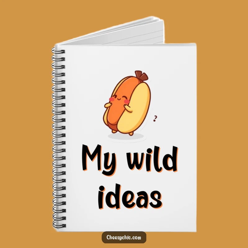 Funny Dizzy Hot Dog Notebook: Jot Down Energetic Ideas