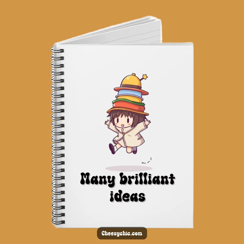 Funny Hat Skipper Notebook: Jot Down Thoughts with Whimsical Humor