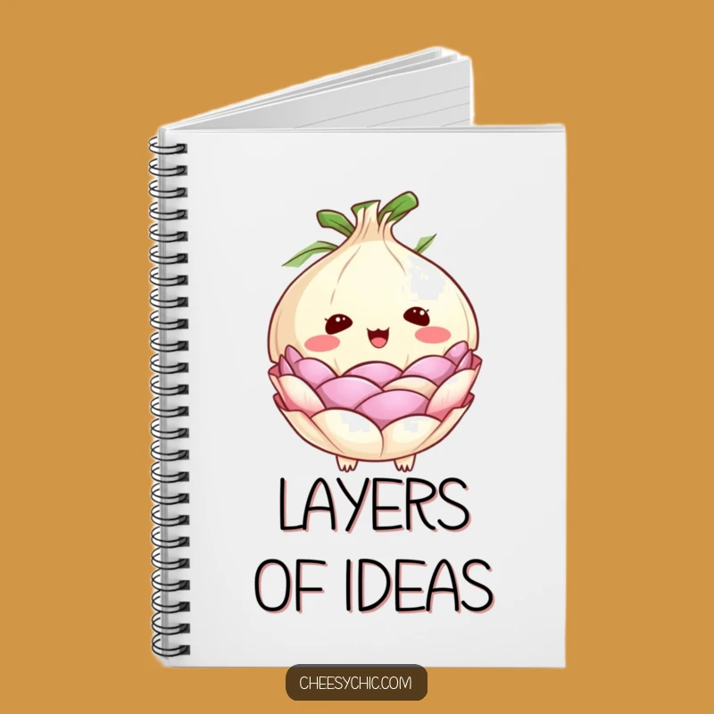Funny Onion Surprise Notebook: Cute Peeling Layers, Ideal Funny Stationery Gift