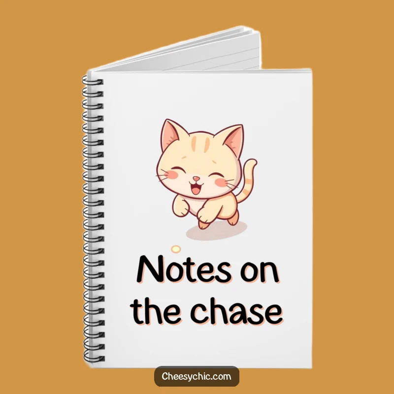 Funny Laser Cat Notebook - Capture Your Thoughts with Feline Focus