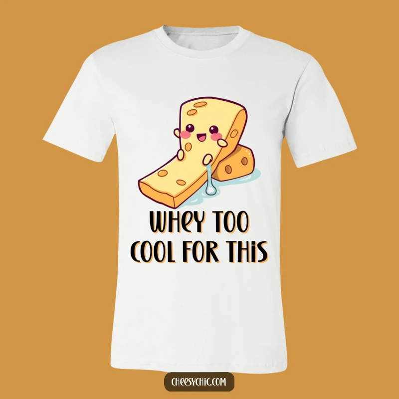 Funny Cheese Waterslide T-Shirt: Playful Foodie Apparel and Hilarious Gift