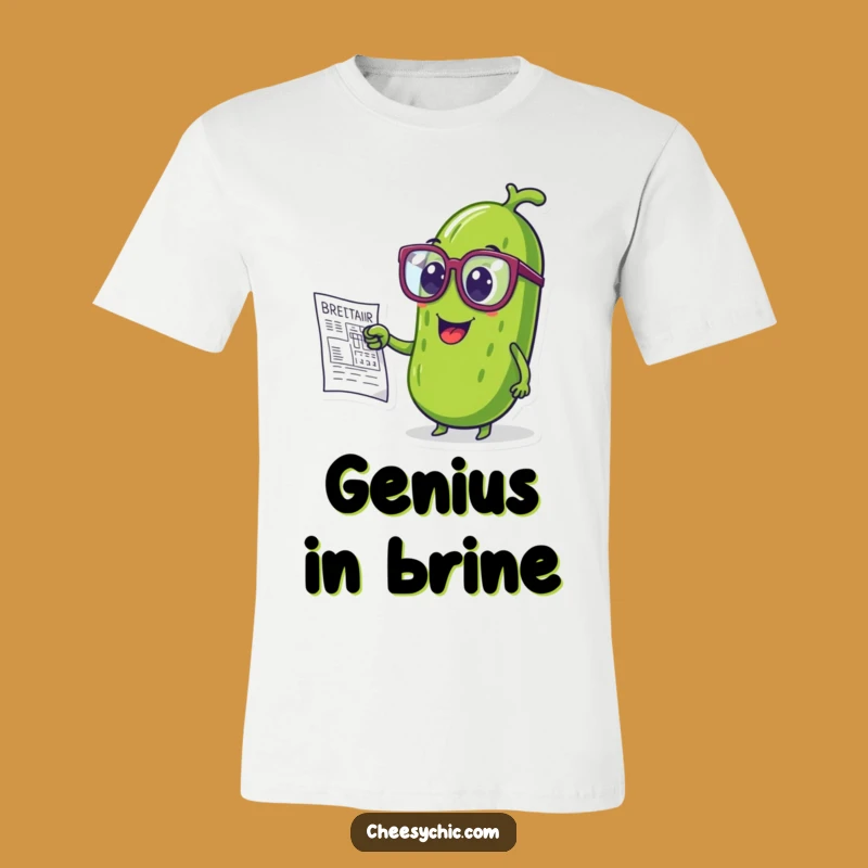 Funny Pickle Genius T-Shirt: Wear Your Smarts With Style