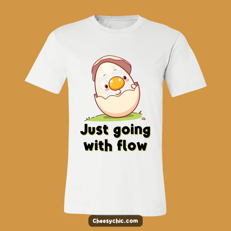 Funny Rolling Egg T-Shirt - Embrace the Ride with Joy