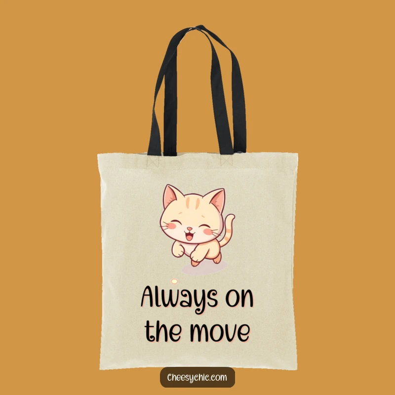 Funny Laser Cat Tote Bag - Carry Your Essentials with Hilarious Feline Energy