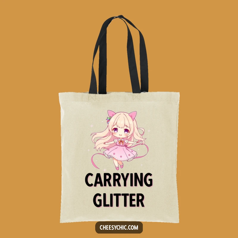 Funny Sparkle Twirler Tote Bag: Carry Your Glamour with Humorous Style