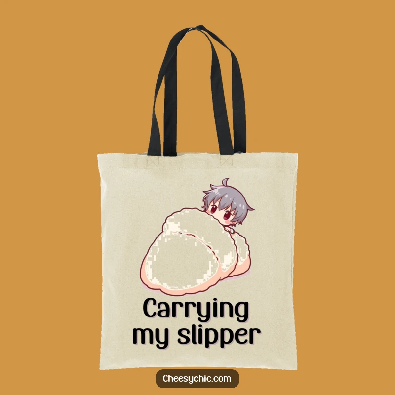 Funny Tripping Character Tote Bag: Carry Your Mishaps with Humor