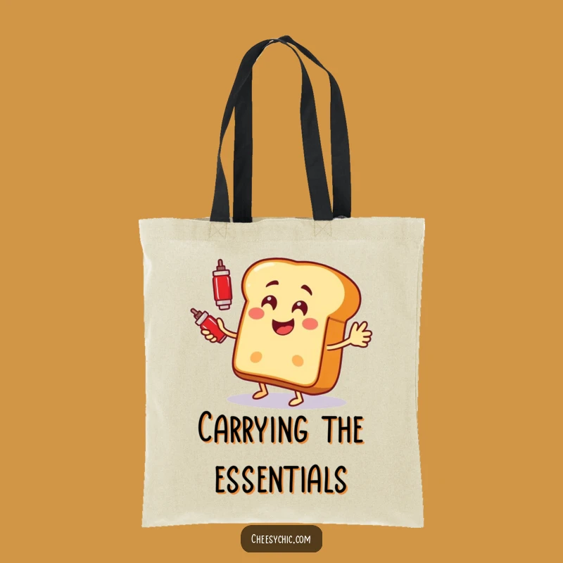 Funny Bread Juggler Tote Bag: Carry Your Essentials and Your Laughs