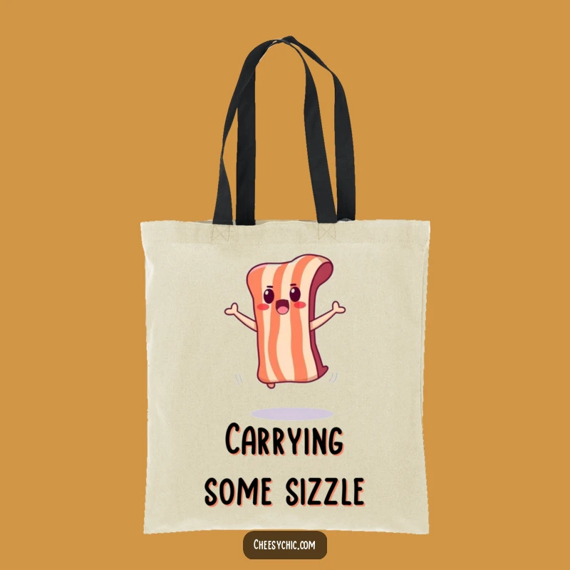 Funny Surprised Bacon Tote Bag: Carry Your Surprises With Ease