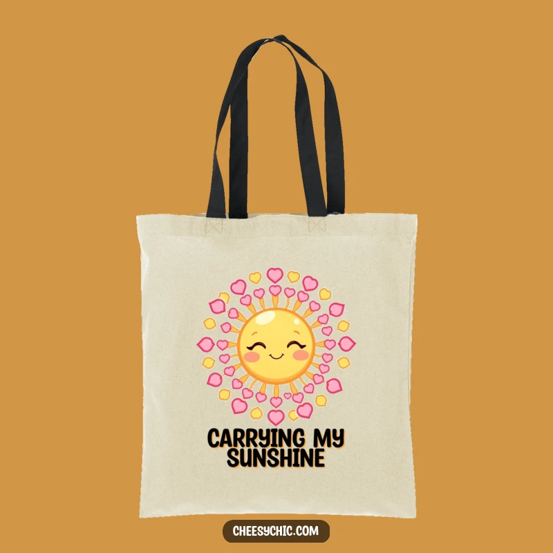 Funny Winking Sun Tote Bag - Carry Love and Smiles Everywhere